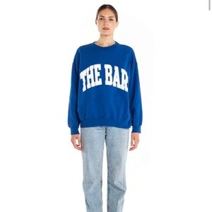 The Bar Varsity Sweatshirt in cobalt XL